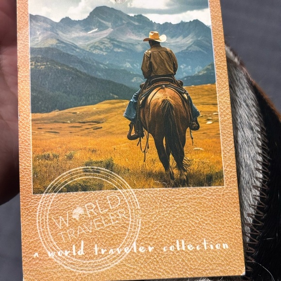 Geometric Patchwork Cowhide Pillow - Picture 5 of 9